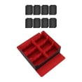 thumbnail image 3 of Caja contenedora para de cartas coleccionables con cierre magnético y capacidad para 1800 cartas negro rojo, 3 of 8