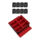 thumbnail image 3 of Caja contenedora para guardar barajas de cartas coleccionables, práctica y resistente. negro rojo, 3 of 9