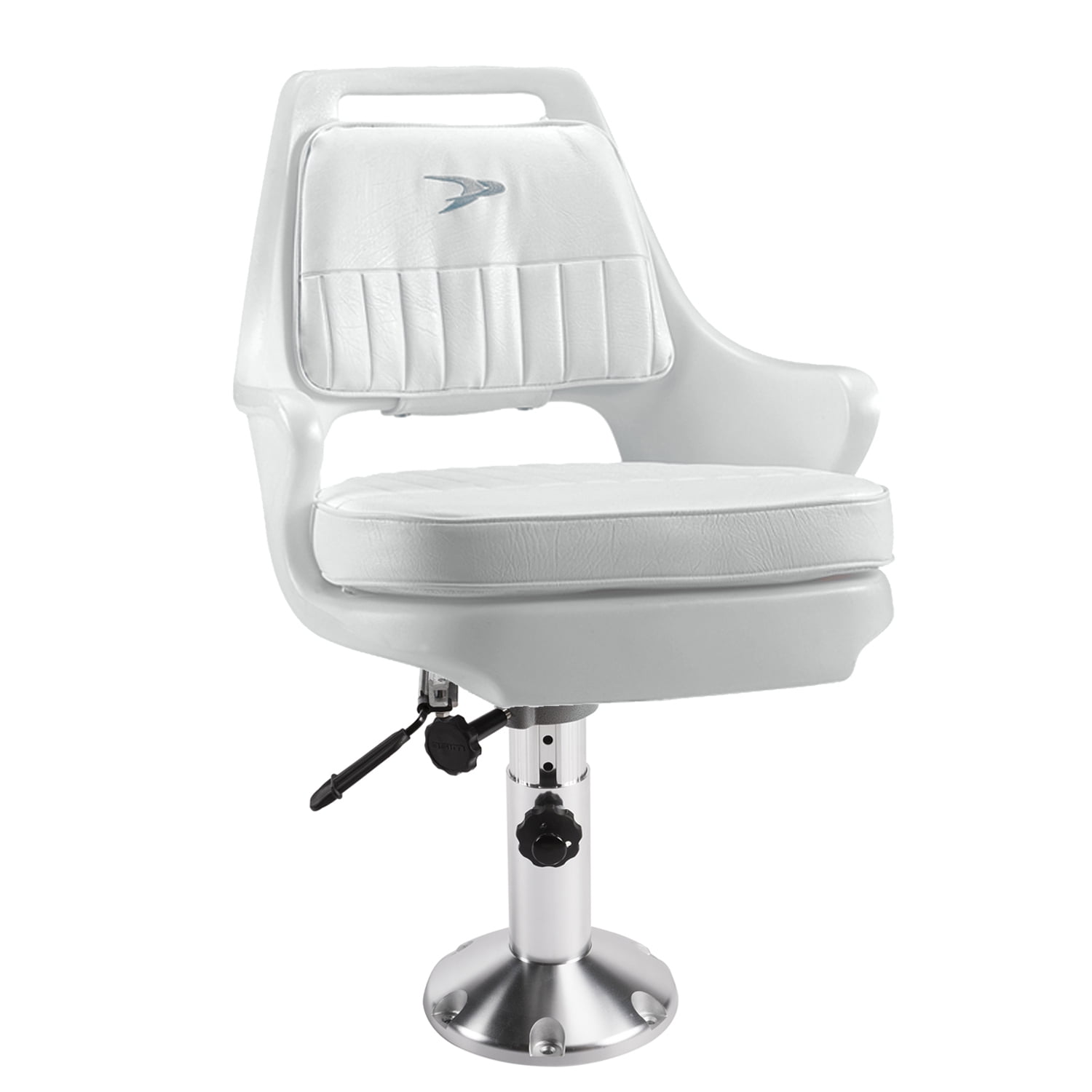 White Wise 8WD013-3-710 Standard Pilot Chair with Cushions and Mounting Plate