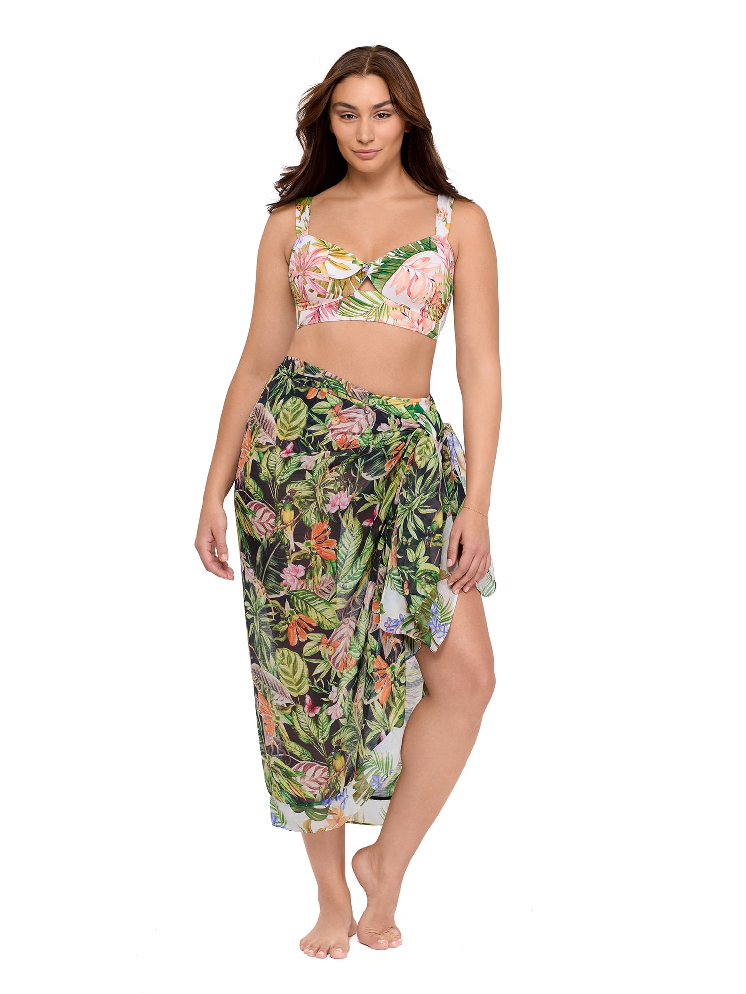 Sofia by Sofia Vergara Women's and Women's Plus Twist Bandeau Bikini Top, Sizes XS-2X