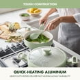 thumbnail image 6 of GreenPan Essence 10 Piece Ceramic Nonstick Cookware Set, Sage Green, 6 of 8