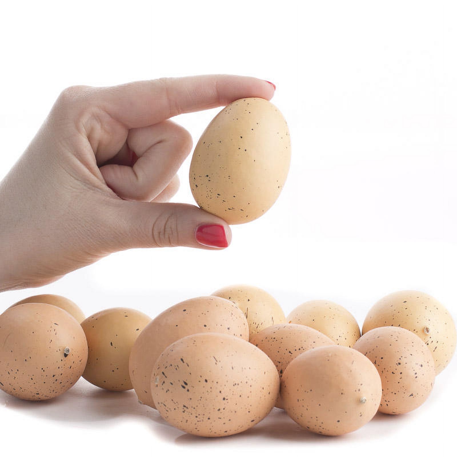 36 Assorted Brown Easter Egg Display Set: Speckled Eggs - Ideal for Easter Decor, Baby Showers, and Spring Displays