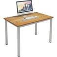 thumbnail image 2 of SOGES 39.4 inches Gaming Desk Writing Desk Workstation Office Desk, Teak & White, 2 of 7