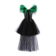 thumbnail image 4 of BLTIBY Toddler Kids Sleeveless Witch Cosplay Dresses for Girls Tulle Mesh Fancy Festival Dress Up Green 4-5Years, 4 of 4