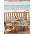 thumbnail image 2 of Outdoor Tablecloth with Umbrella Hole for Patio/Picnic/Party/Camping, Spring Tulips Flower Waterproof Table Cloth Rectangle Table Cover Washable, Vintage Floral Barn Doors Rustic Beige (60"x 120"), 2 of 8