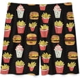 thumbnail image 4 of NICKSUN Shorts de Pyjama Amusants pour Hommes, Bas de Pyjama Courts Doux avec Poches, Fast Food Burger Frites, m, 4 of 6