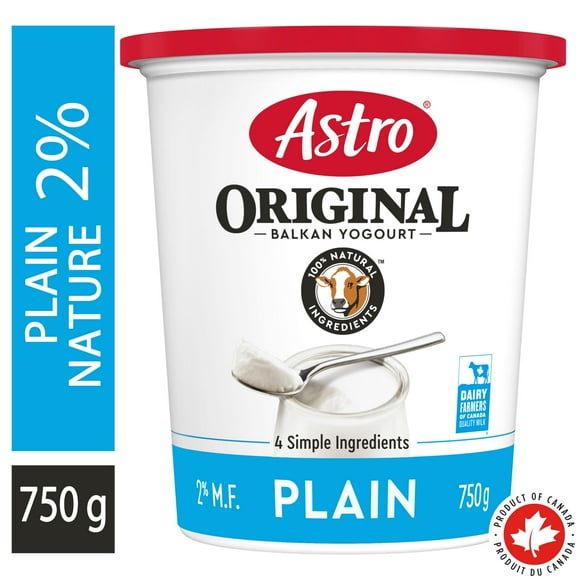 Astro Original Yogurt Plain Balkan Style 2%, 750g