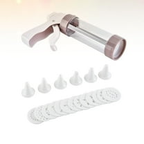 GOOHOCHY 1Set Cookie Piping Presser for Baking and Decorating with Stainless Steel Material