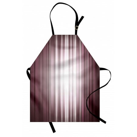 

Purple Apron Futuristic Digital Style Artistic Stripes and Rays in Unusual Abstraction Unisex Kitchen Bib Apron with Adjustable Neck for Cooking Baking Gardening Plum Mauve Silver by Ambesonne