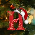 thumbnail image 3 of AuroraX Minimalist Christmas Decoration Hanging Personalized Acrylic Keepsake Ornaments DIY 3.1" Neutral 26 Letters for Christma Tree Decor, 3 of 5