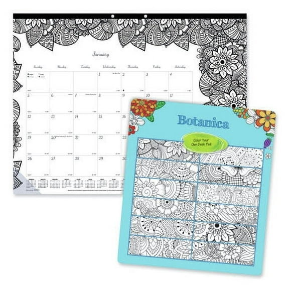 Blueline DoodlePlan Calendar