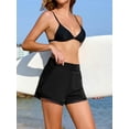 thumbnail image 7 of Anwell Side Split High Waisted Swim Shorts for Womens 2 in 1 Beach Shorts Quick Dry Swim Bottoms, 7 of 7