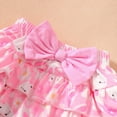 thumbnail image 4 of XDZJLR Tenues pour Filles, Barboteuse Brodée de Pâques & Robe Florale avec Chaussettes à Nœud, Ensemble d'Été 4 Pcs, 4 of 5