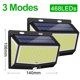 thumbnail image 2 of Paquete de piezas de luz solar, 468LED Luz de pared de jardín con sensor de cuerpo para puerta delantera, patio trasero, garaje, terraza MFZFUKR CPB-US-DYP902, 2 of 5