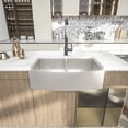 thumbnail image 4 of Logmey 33"Lx20"W Double Bowl Farmhouse Kitchen Sink  Stainless Steel Sink with Strainer, 4 of 9