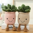 thumbnail image 2 of 3PCS 23cm Maceta Rellena Almohada De Peluche Decoración, Juguete Suave Y Esponjoso Plantas Suculentas Amigo Almohada, Multicolor, 2 of 5
