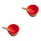 thumbnail image 2 of Toystoory Taza de helado para niños Postre para niños Mezcla de helado Tazón de PP con cuchara Vajilla Vajilla, rojo brillante gran rojo 2piezas Toystoory CBP146440, 2 of 6