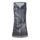 thumbnail image 2 of Gibobby Vestido corto casual para mujer Minivestido de playa suelto con cuello en V y estampado Floral sin mangas informal de verano para mujer(Gris oscuro,CH), 2 of 5