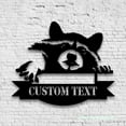 thumbnail image 2 of Craftnamesign Custom Peeking Red Panda Bear Metal Wall Art LED Light, Personalized Panda Name Sign, 2 of 5