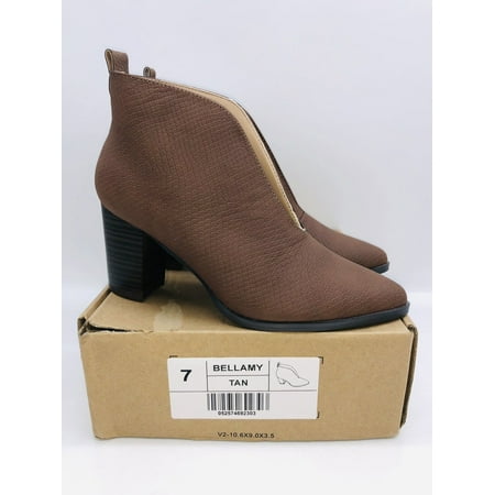 Journee Collection Women's Bellamy Booties Tan US 7M