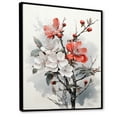 thumbnail image 2 of Designart "Apple Blossom Asian beauty I" Asian Floater Framed Wall Decor, 2 of 7