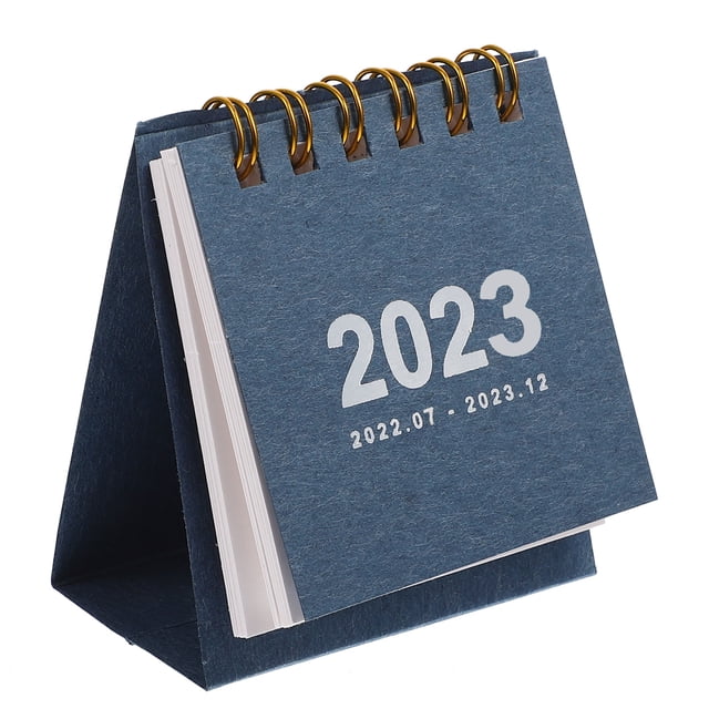 EeaseCA Household Mini Calendar Delicate Month Calendar Convenient Standing Calendar for Home