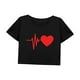 thumbnail image 3 of Camiseta corta holgada de verano para mujer, camiseta recortada suave para senderismo, mochilero, mujer XL, 3 of 7
