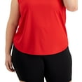 thumbnail image 3 of IDEOLOGY Womens Red Moisture Wicking Sleeveless Scoop Neck Tank Top Plus 3X, 3 of 3