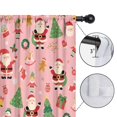 thumbnail image 4 of Blackout Kids Curtains,Pink Christmas Santa Pattern Childrens Insulated Curtains Set Of 2,Bedroom Essentials,Toddler Room Decor 42"x63", 4 of 5