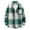 Green, variant on Homenesgenics Mens Coats Outerwear Winter Men's Single-breasted Casual Plaid Woolen Shirt Jacket Top