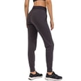 thumbnail image 2 of Pantalones de Yoga de Cintura Alta para Mujer con Puños Ajustables con Cordón y Bolsillos, Ideales para Correr o Hacer Ejercicio. Gris Oscuro XXL, 2 of 7