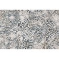 thumbnail image 1 of Loloi Torrance 2'7" x 4' Microfiber Rug in Ivory and Indigo, 1 of 2