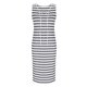 thumbnail image 5 of Vestido de Malla para Mujeres Sexy, Moda Raya Impresión Cuello en V Encaje sin Mangas Ventilación Delgado Ajuste para Ocasional Y Fiesta, 5 of 8