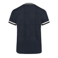 thumbnail image 7 of Kojanyu Men's V-Neck Short Sleeve Shirts Contrast Trim Ringer Tees 2026 Casual Summer Tops Plus Size S-3XL, 7 of 7