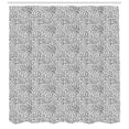 thumbnail image 3 of Ambesonne Animal Print Shower Curtain, Monochrome Leopard, 69"Wx84"L, Charcoal Grey and White, 3 of 3