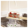 thumbnail image 4 of Colador de frutas, cesta de drenaje con tapa y asa plegable, para nevera y exterior., 4 of 8