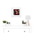 thumbnail image 2 of Russell Synchromy Orange Form Synchromist Painting 8X8 Inch Square Wooden Framed Wall Art Print Picture with Mount, 2 of 4