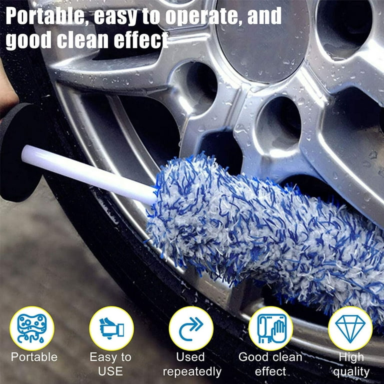 Car Wheel Brush Rims Tire Seat Engine Wash Cleaning Kit Auto Detailing Tool  17