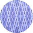 thumbnail image 1 of Ahgly Company Indoor Round Southwestern Blue Country Area Rugs, 4' Round, 1 of 4