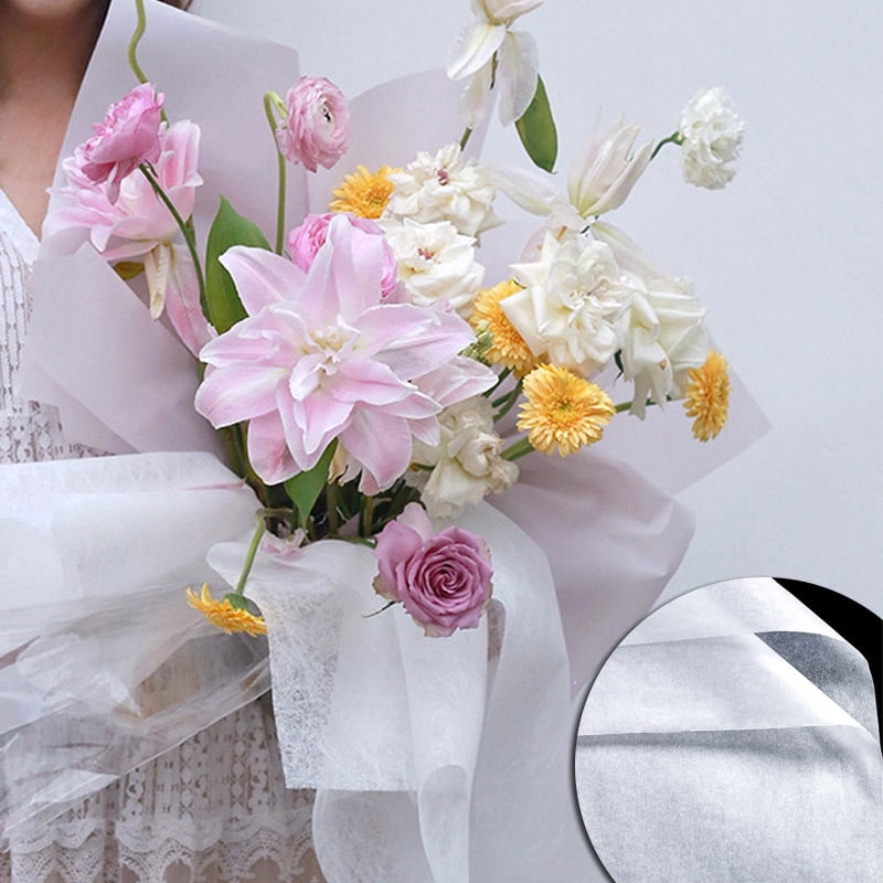 40Pcs 50*70cm Tissue Paper Flower Bouquet Wrapping For Florist Wedding Birthday Party Gift Flower Paper Home Decoration Party