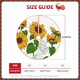 thumbnail image 2 of Rateoe Plump Sunflower And Sketch Pattern Christmas Tree Skirt with Ties , Christmas Tree Decorations, Farmhouse Christmas Decor Xmas Holiday Decorations-30", 2 of 6