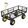 thumbnail image 1 of QinaQin 900 LB Capacity Garden Cart, Utility Wagon with Removable Mesh Sides, Pneumatic Tires and Adjustable Handle, 1 of 8