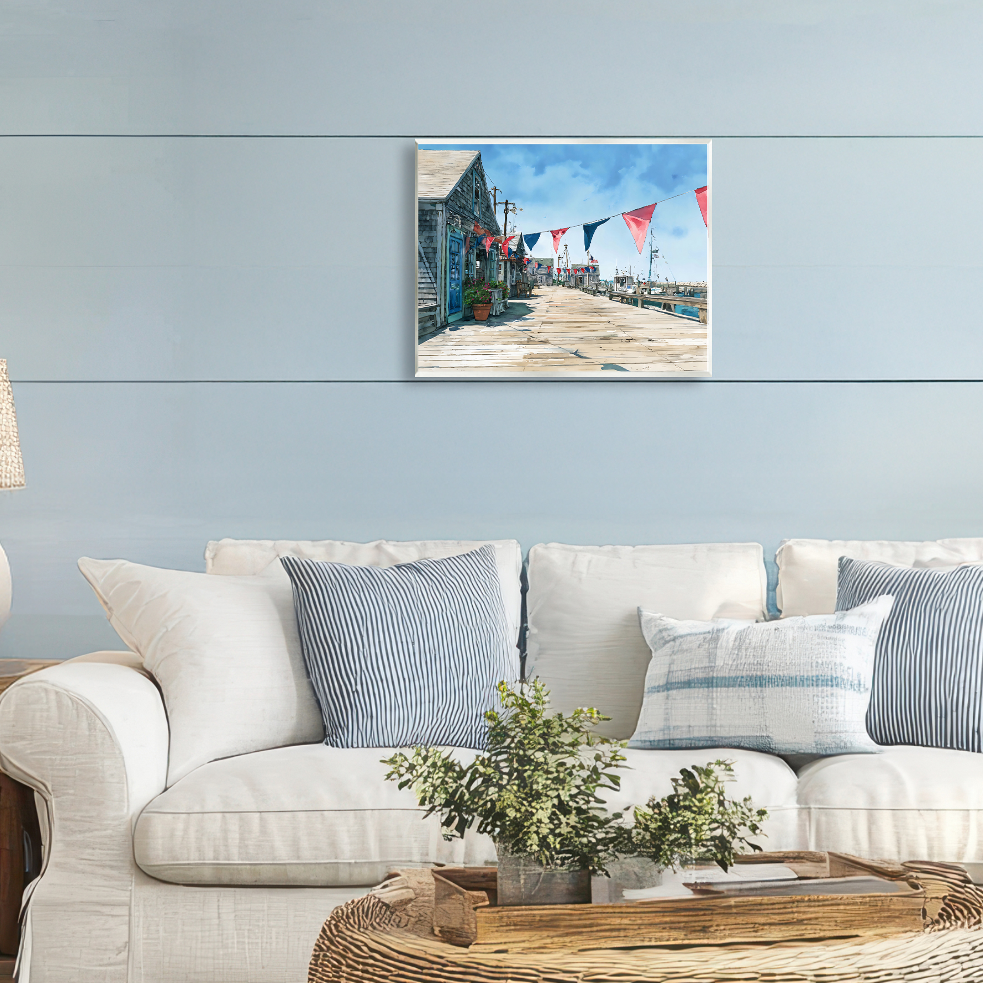 Stupell Industries Seaside Fishing Wharf Wall Plaque Art, design by Franklyn Gregory