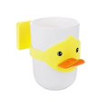 thumbnail image 1 of Yuarrent Soporte para cepillo de con taza con forma de dibujos animados, taza de enjuague bucal de pato, juego de enjuague bucal montado en la Juegos de accesorios de baño Blanco, 1 of 6