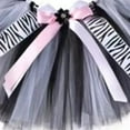thumbnail image 3 of TOOYOU Girls Skirts Bowknot Polka Dot Tutu Skirt With Headbands 2Pcs Set Mesh Layered Party Skirt Cute Zebra Dress Up Skirt Sweet Girl Classic Short Skirt Size 5-6 Years Light Gray, 3 of 4