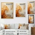 thumbnail image 4 of Designart "Serene Beige Pottery Spirals II" Abstract Spirals Floater Framed Wall Art Prints, 4 of 5