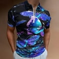thumbnail image 2 of Butterfly Faith Hope Love Men Zipper T-shirt Summer Casual Short Sleeve T-shirt Top, 2 of 7