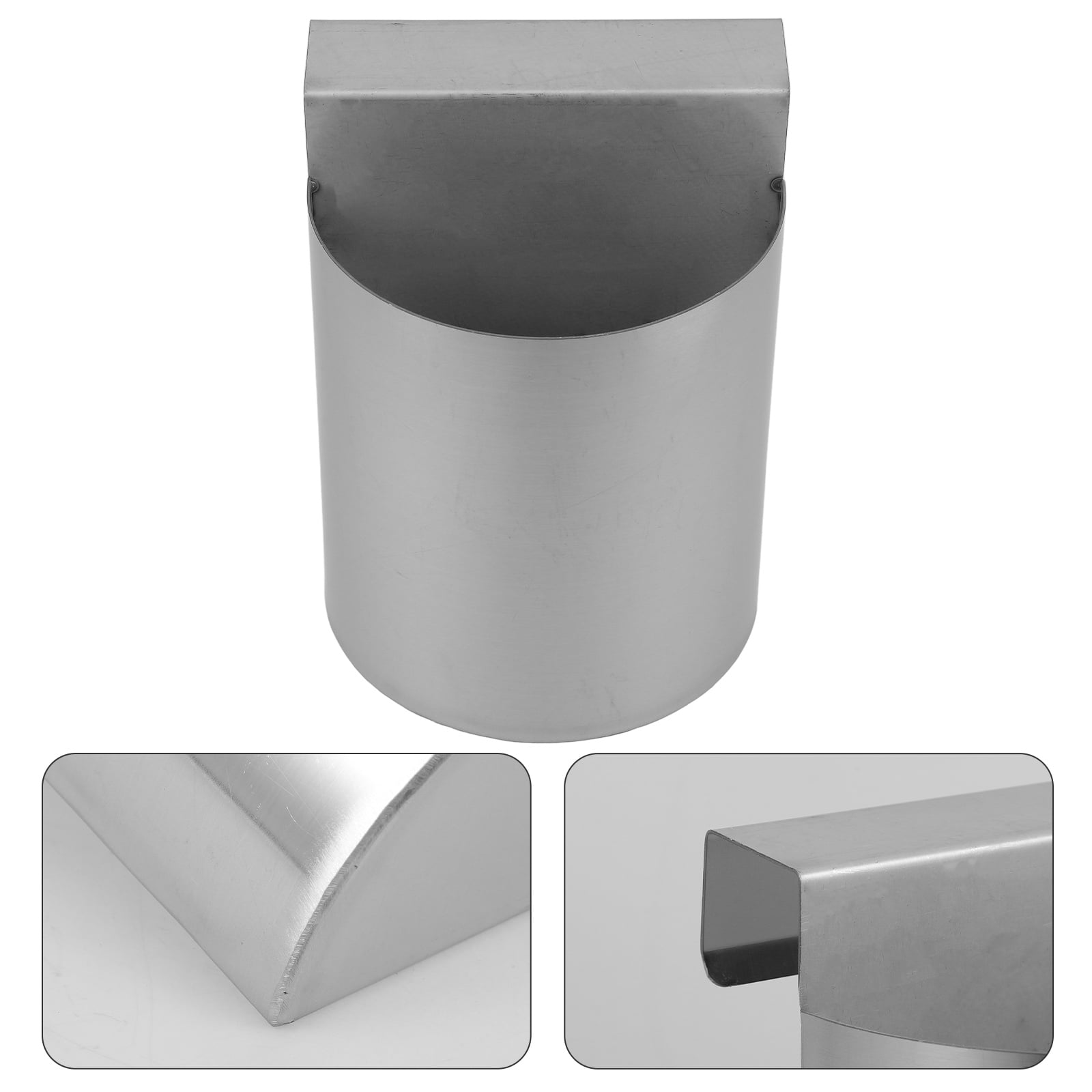 LABSERRON Metal Ice Scoop Holder, Silver, Easy Install, Ideal for Supermarket Use