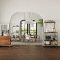thumbnail image 5 of Behost Kitchen Baker's Rack Storage Shelf Microwave Cart Oven Stand Coffee Bar,Rustic Brown, 5 of 9