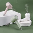 thumbnail image 4 of Inteprter Batidor de huevos eléctrico Mezclador inalámbrico recargable Batidora ajustable Batidora para hornear Accesorios de cocina para el hogar Cocina y Comedor Blanco Inteprter HA059934-01B, 4 of 6